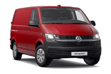 Car Hire Pontypool - Red VW Transporter Automatic - Van hire Pontypool